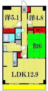 東和リバーサイド野田【1階】の間取り