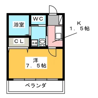 フレグランスA【2階】の間取り