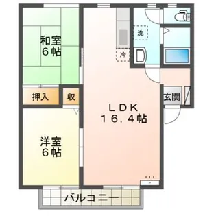 ロッキーI【2階】の間取り