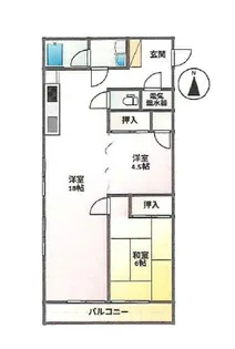ライオンズマンション初台【7階】の間取り
