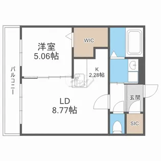 CROSS ROAD麻生【3階】の間取り