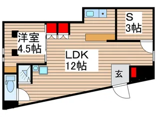 アマランス西新井【1階】の間取り