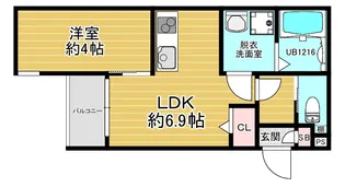 ノワール王子【2階】の間取り