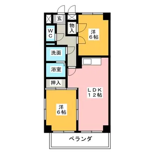 パークヒル横前【1階】の間取り