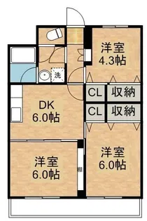 弥生ハイツ【1階】の間取り