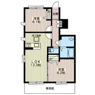 シャーメゾン舞 C【1階】の間取り