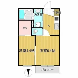 アルクスナバタ一番町【1階】の間取り