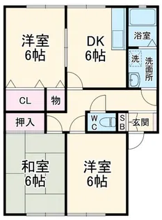 日天ながた野【2階】の間取り