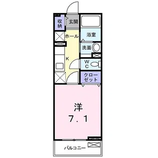 メゾン皐月【2階】の間取り