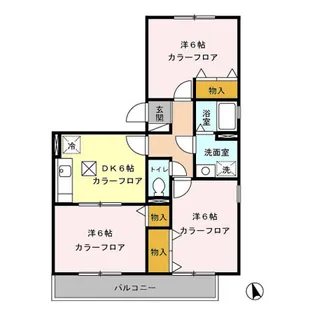 コラージュみなみ【3階】の間取り
