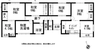 富山県南砺市八塚【一戸建】の間取り