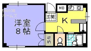 シティハイツ紬【4階】の間取り