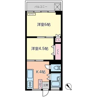 ときわ台マンション【2階】の間取り