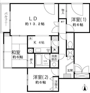 東京都練馬区中村3【マンション】の間取り