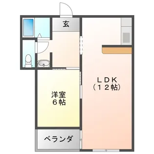ナチュール札元【2階】の間取り