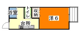 パナハイツ川平【2階】の間取り