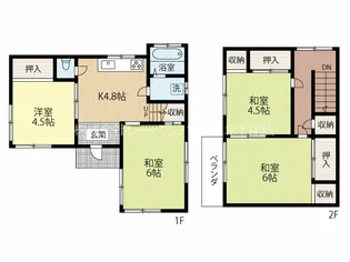 埼玉県北足立郡伊奈町大字小針新宿【一戸建】の間取り