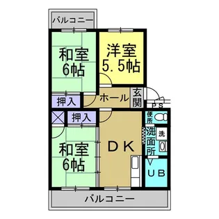 グランドール清水が丘【3階】の間取り