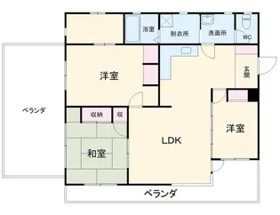 エメラルドハイツE【5階】の間取り