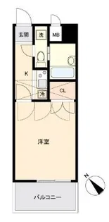 エステートモア博多グランA【9階】の間取り