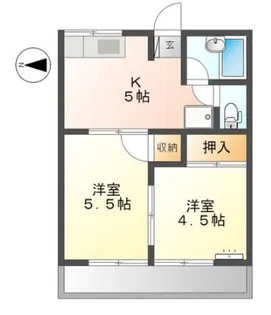 メゾン下倉田【1階】の間取り