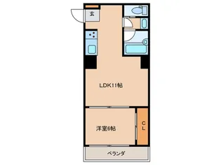 ライオンズマンション千種【6階】の間取り