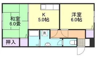サンライフ中島 II A【1階】の間取り