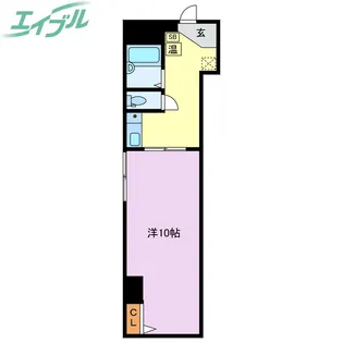 RIVERNA SOUTH【3階】の間取り