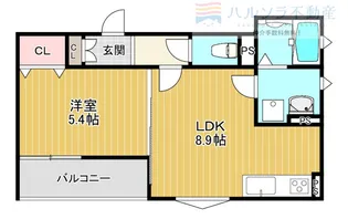 クリエオーレ出口【3階】の間取り