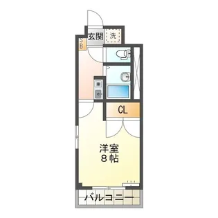 ピディエスベルエーリー【2階】の間取り