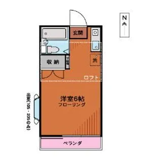 スカイコート【1階】の間取り