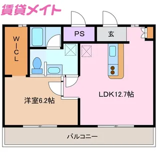 コム!四日市【2階】の間取り