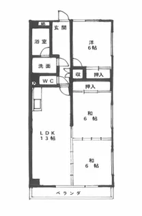 グランドヒルズ久野【3階】の間取り
