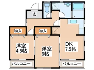 グリーンハウス小川【2階】の間取り