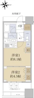 シティタワー銀座東【4階】の間取り