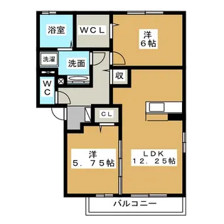 グラン ジュールA棟【2階】の間取り