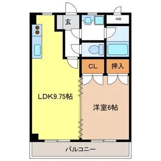 岐阜県岐阜市鏡島中1【アパート】の間取り