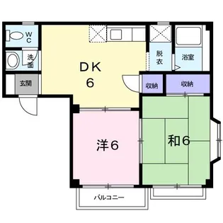 ルナパレスA【1階】の間取り