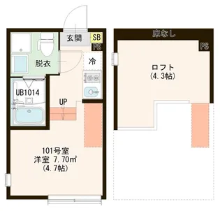 ハーモニーテラス北小岩XXI【1階】の間取り