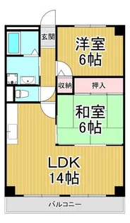 コア武庫之荘【2階】の間取り