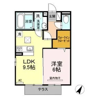 玉里光ハイツ【1階】の間取り
