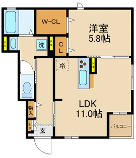 tiedeur (ティエドゥール)【1階】の間取り