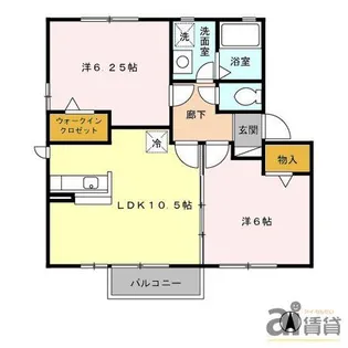 東京都小平市小川町1【アパート】の間取り
