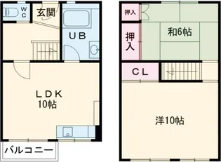 松が丘住宅15棟【3階】の間取り
