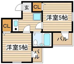 アメニティー新高2番館【2階】の間取り