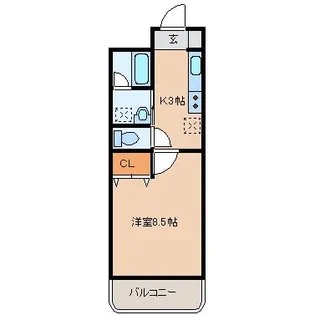 ロワジールKII【5階】の間取り