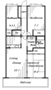 グランコート蘇我【5階】の間取り