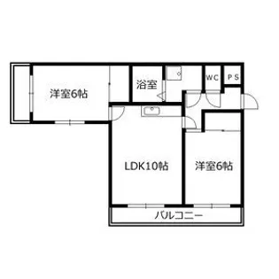 ルミナスゆり【2階】の間取り