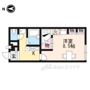 レオパレス伊吹【1階】の間取り