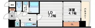 セレニテ本町エコート【4階】の間取り